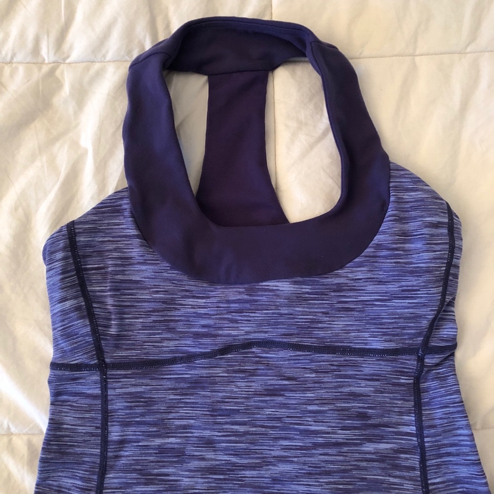 Blue Lululemon Razorback Tank - Picture 2 of 4